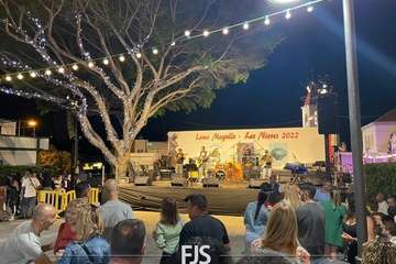 Concierto de tres bandas en la Plaza de Las Nieves en Lomo Magullo/Francisco Javier Santana.